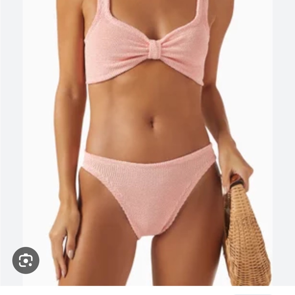 Hunza G Blush Pink Textured Bikini Set - Picture 4 of 5